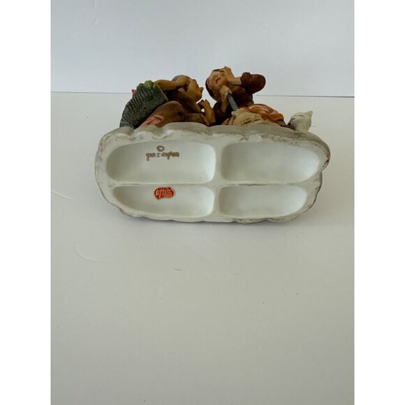 Lefton Hand-Painted Porcelain Figurine Of Gossiping Women With Cat - Picture 6 of 11